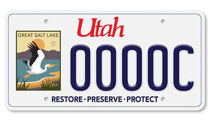 Apply for a Great Salt Lake license plate